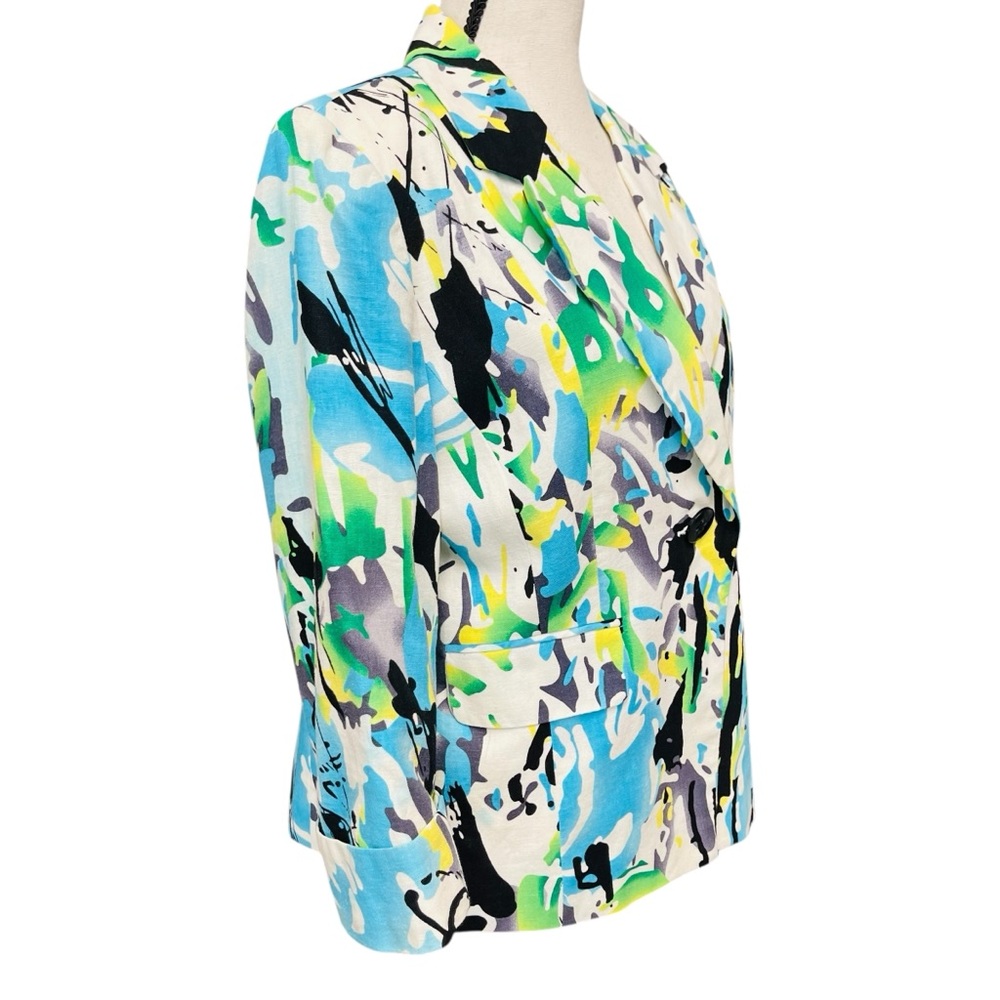 Cato Multicolor Abstract Blazer - Picture 2 of 3